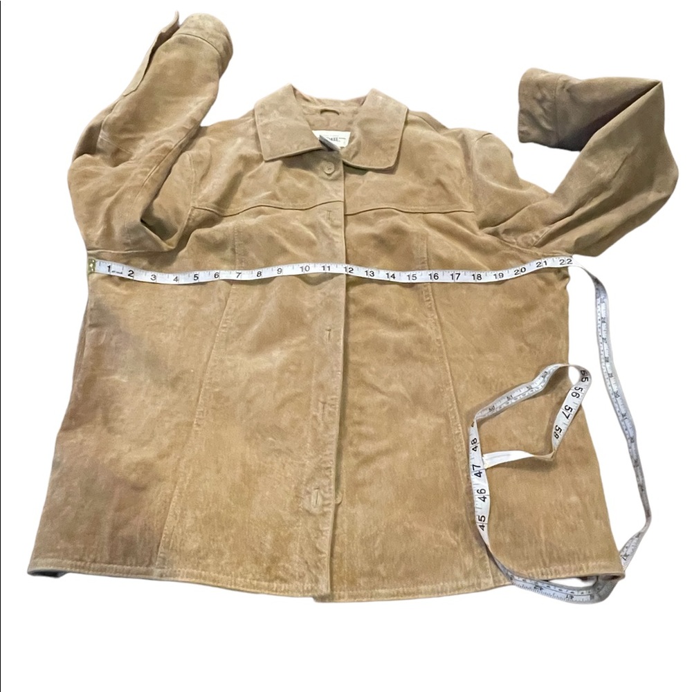 Vintage Cherokee Genuine‎ Leather Suede Coat XL Tan - Picture 4 of 16